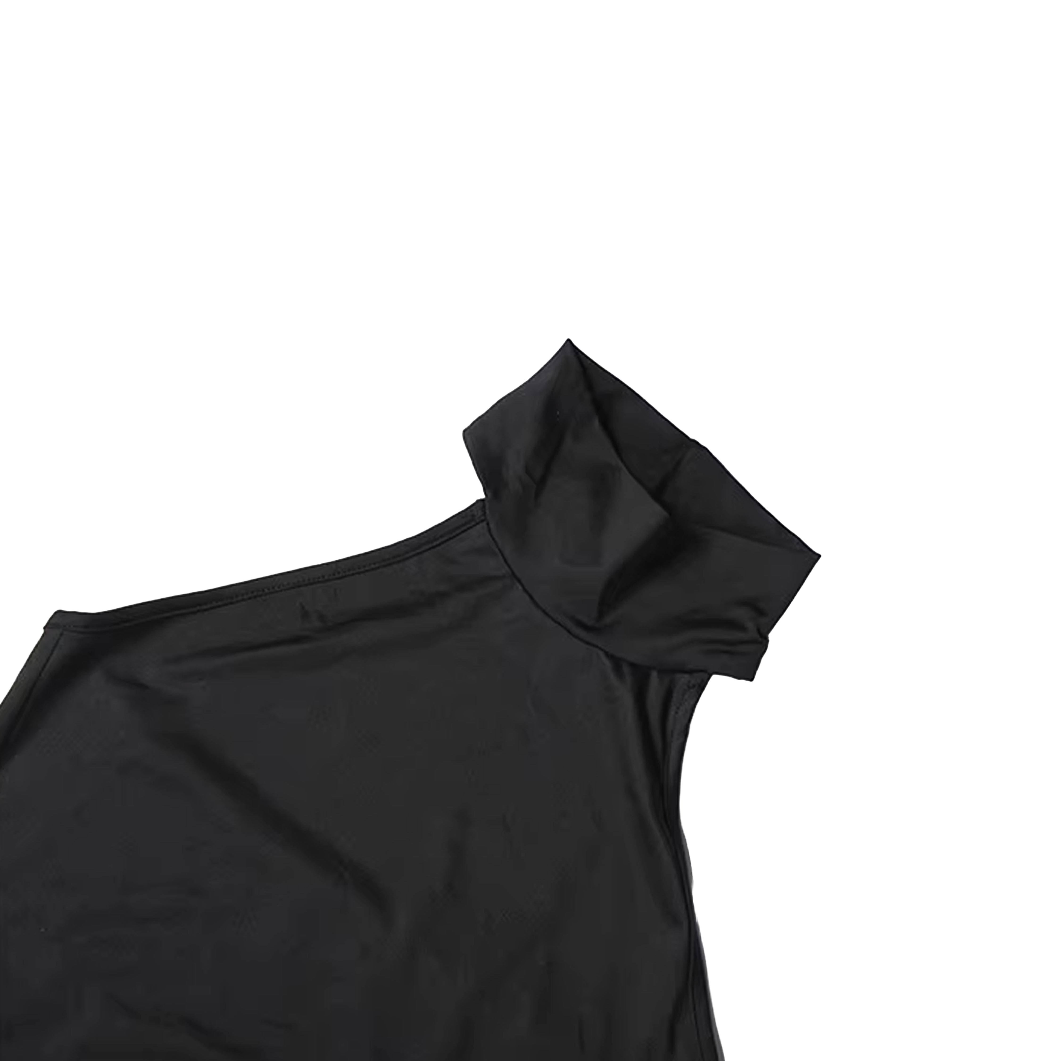 BLACK BODY AND SKIRT DRESS (2-PIECE)