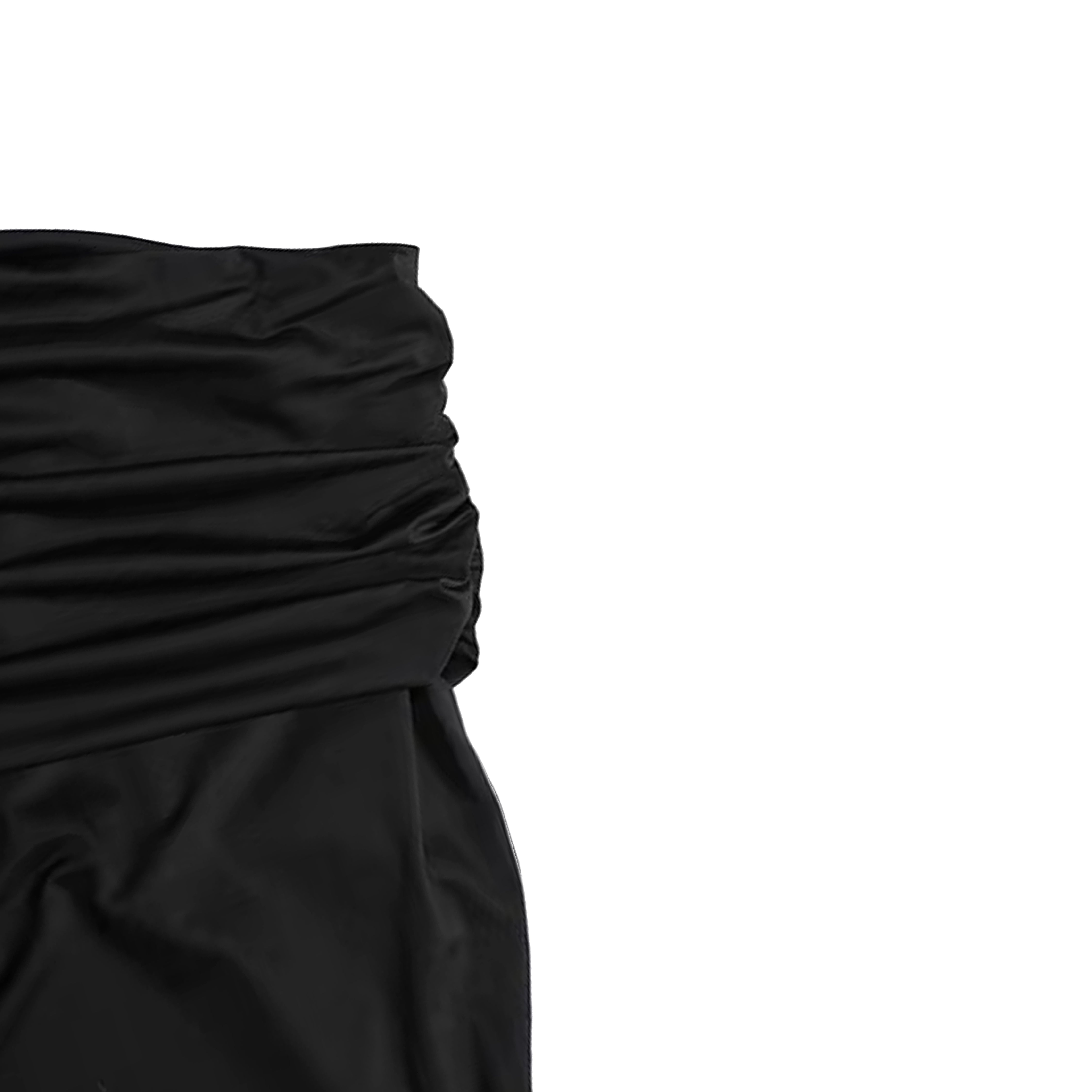 BLACK BODY AND SKIRT DRESS (2-PIECE)