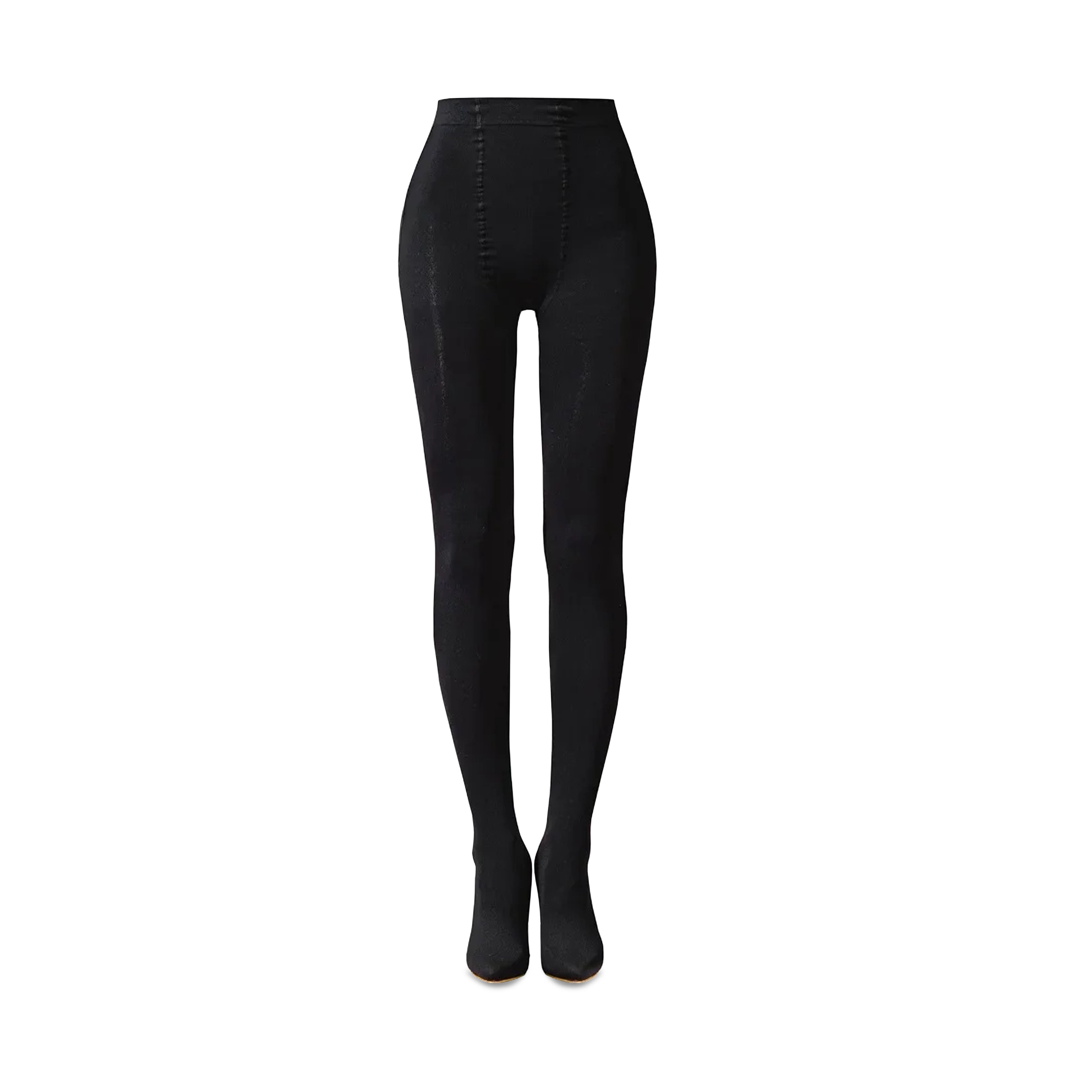 BLACK TIGHTS STILETTO SHOES