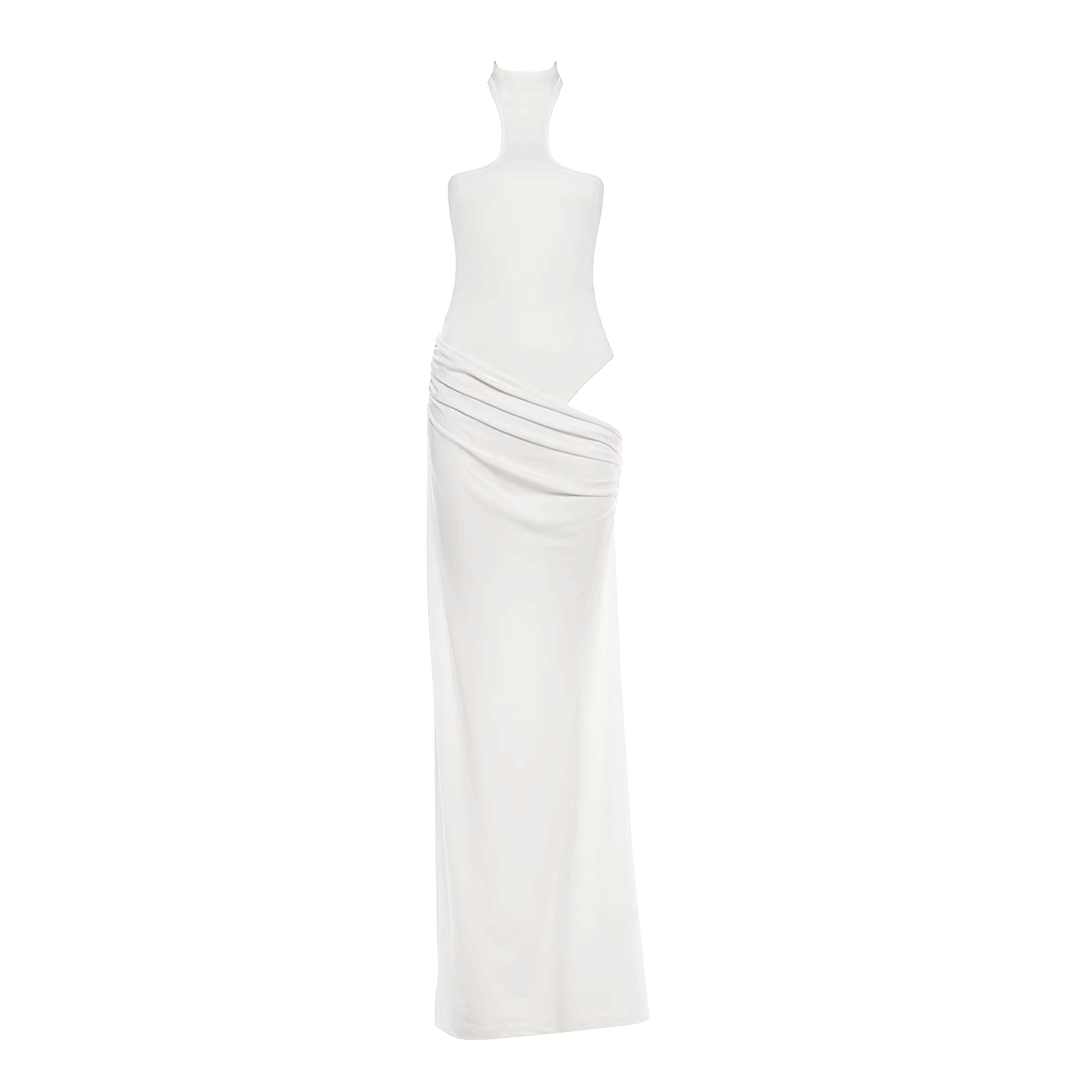 WHITE BODYSUIT DRESS